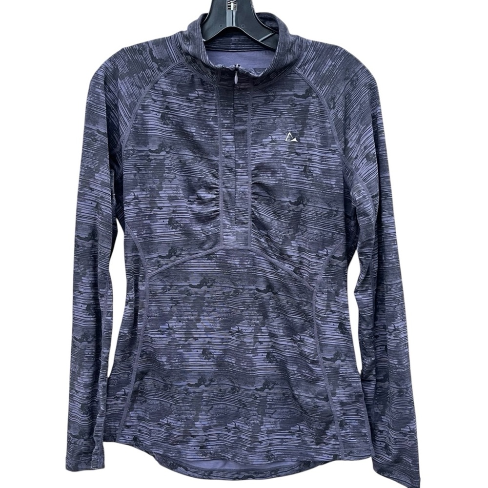 Paradox Purple Printed Women Small‎ Dri Release Long Sleeve Quarter Zip Jacket